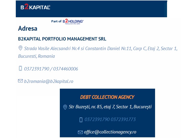 ultimo portofolio debt colection agency b2kapital