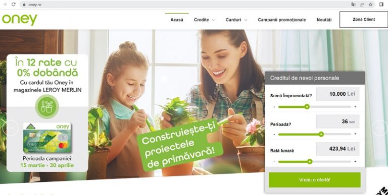 oney bank credit