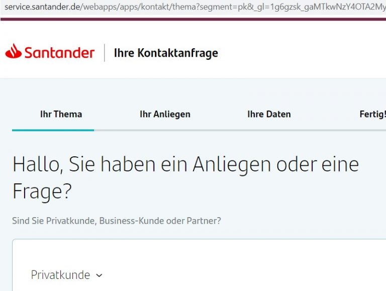 santander germania credit