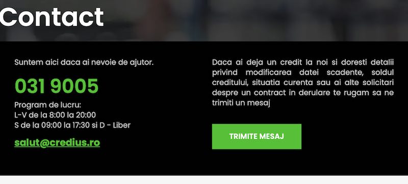 credius contact