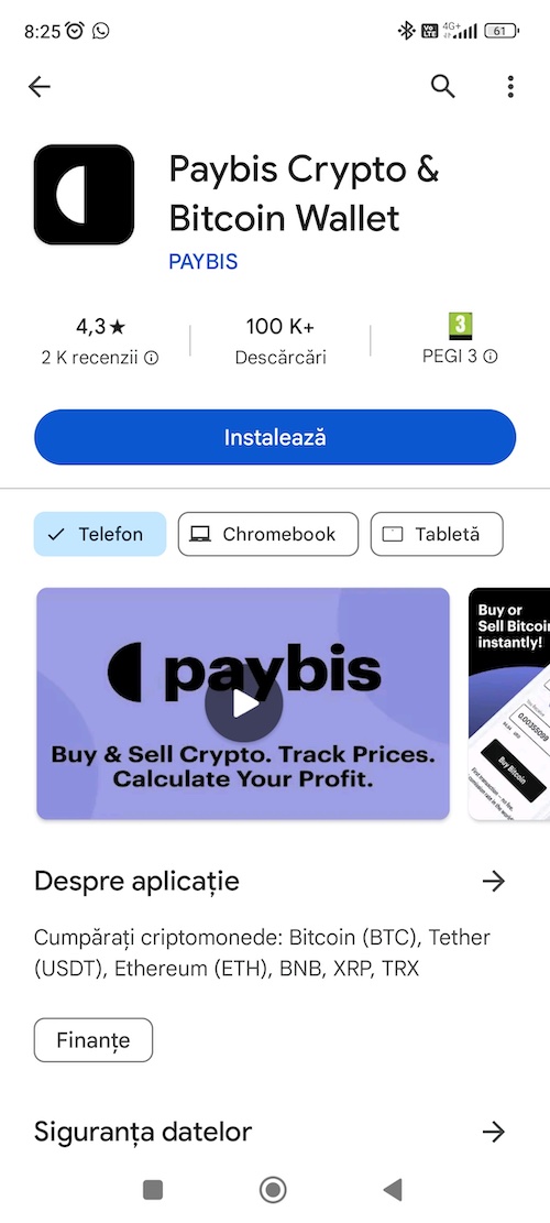 inselatorie paybis bitcoin crypto wallet