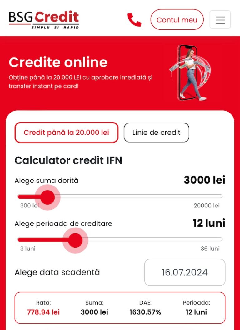 bsg credit reclamatie