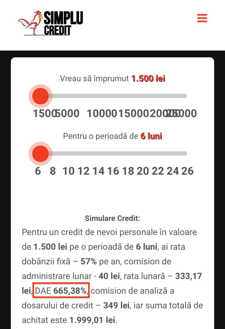 simplu credit dae credit