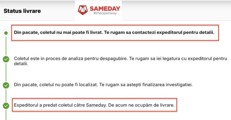 sameday-reclamatie