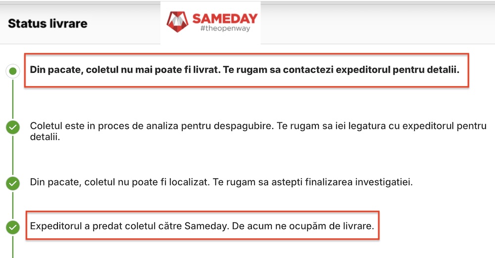 sameday-reclamatie