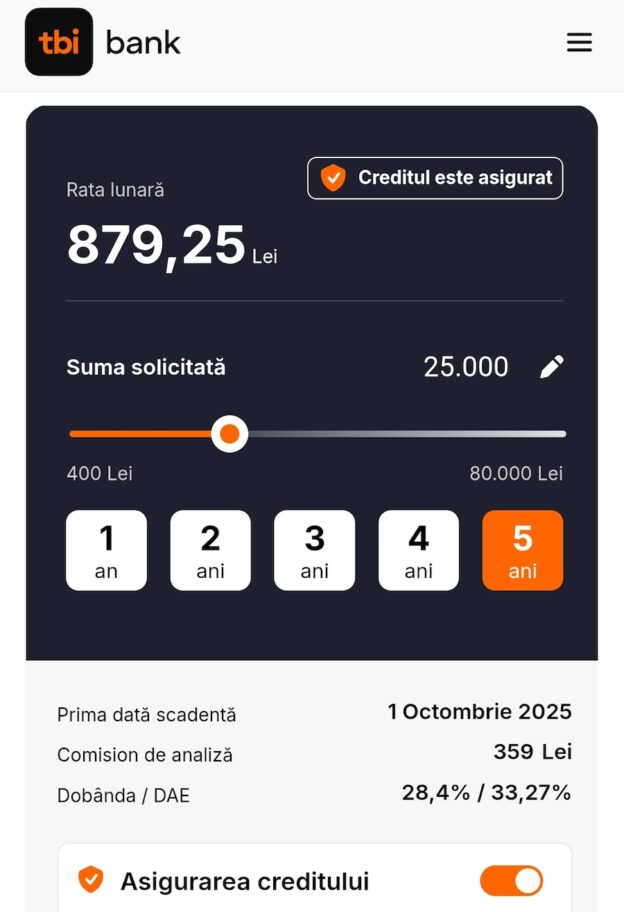 tbi bank credit asigurare