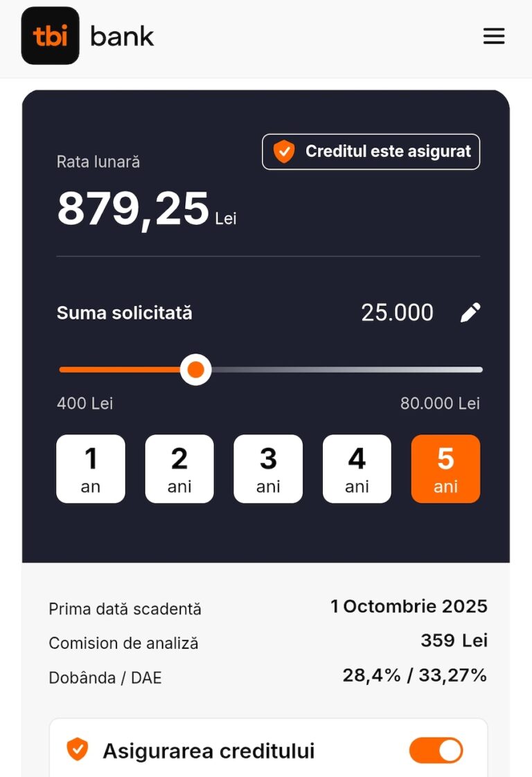 tbi bank credit asigurare