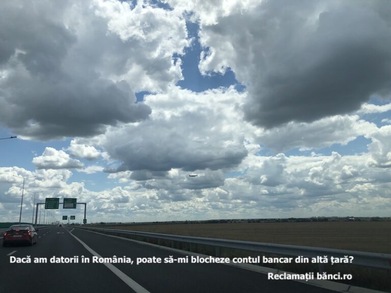 datorii romania blocare cont strainatate